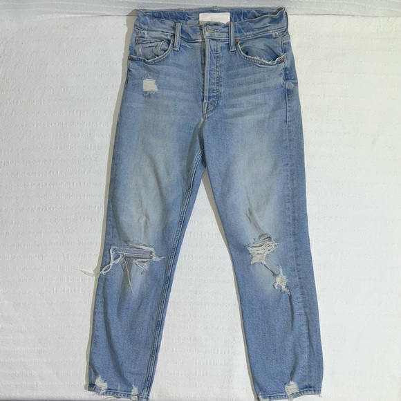 Mother Superior Women’s Jeans Size 26 The Tomcat Distressed Straight Leg Pant - Picture 5 of 15